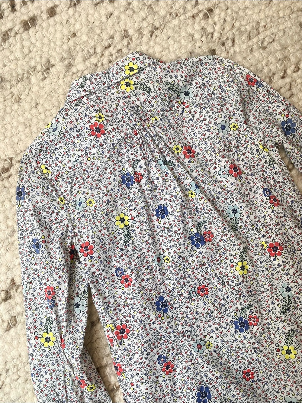 Cotton On Kids Floral Pintuck Shirt Dress, Size 7 - Picture 6 of 9
